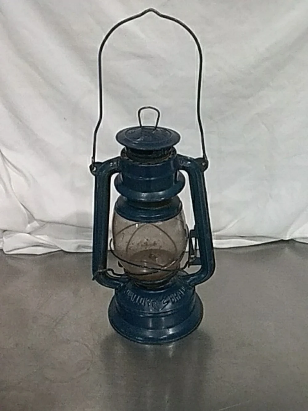 Blue Vintage-Style Lantern - Home Accents